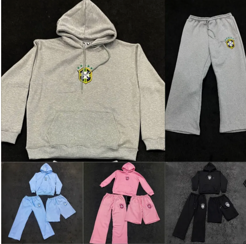 Retro Oversized hoodie and sweatpants set